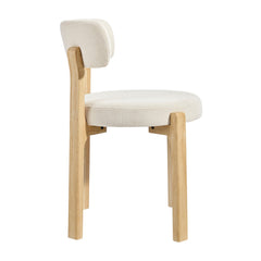 Marsha Ecru Upholstered Fabric Dining Chairs (Set of 2) - Ornate Home