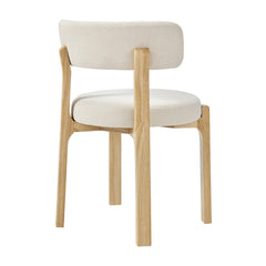Marsha Ecru Upholstered Fabric Dining Chairs (Set of 2) - Ornate Home