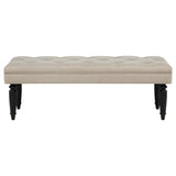 Marsha Latte 52-inch Upholstered Entryway Accent Bench - Ornate Home