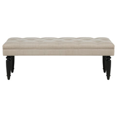 Marsha Latte 52-inch Upholstered Entryway Accent Bench - Ornate Home