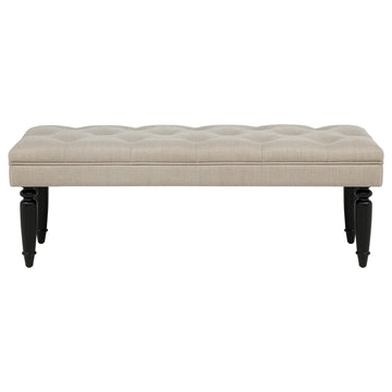 Marsha Latte 52-inch Upholstered Entryway Accent Bench - Ornate Home