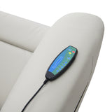 Marsha Light Gray Power Recliner W/Lift & Massage - Ornate Home