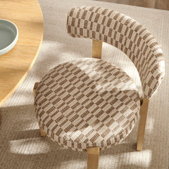 Marsha Mineral Retro Upholstered Fabric Dining Chairs (Set of 2) - Ornate Home