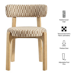 Marsha Mineral Retro Upholstered Fabric Dining Chairs (Set of 2) - Ornate Home