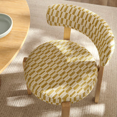 Marsha Sunrise Retro Upholstered Fabric Dining Chairs (Set of 2) - Ornate Home