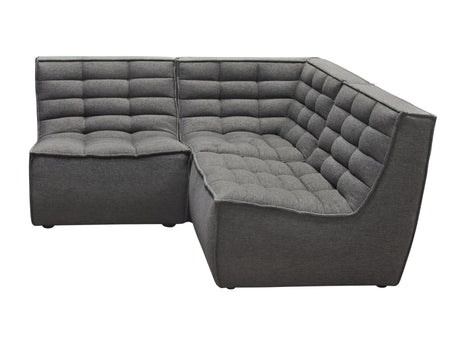 Marshall Grey 3pc Corner Modular Sectional - Ornate Home