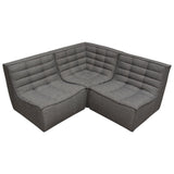 Marshall Grey 3pc Corner Modular Sectional - Ornate Home