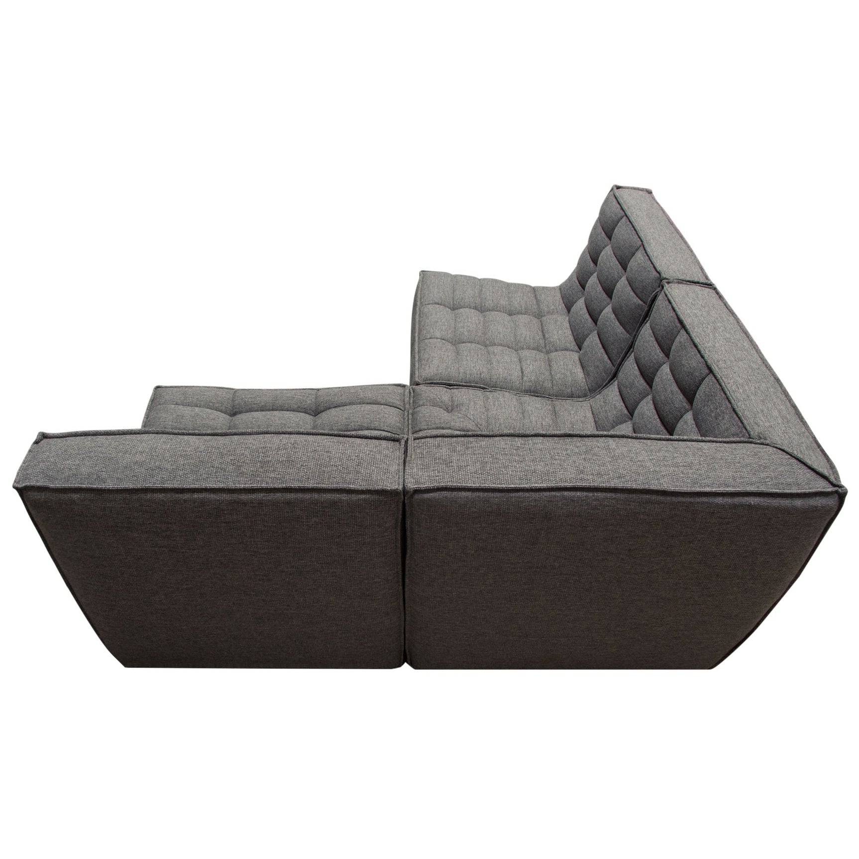 Marshall Grey 3pc Corner Modular Sectional - Ornate Home