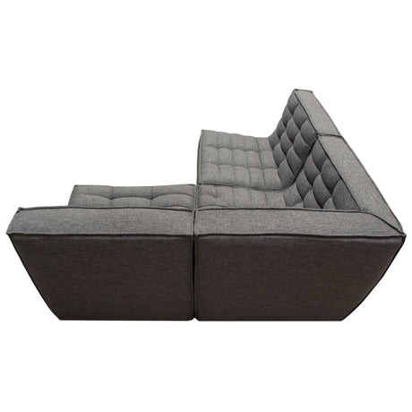 Marshall Grey 3pc Corner Modular Sectional - Ornate Home