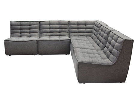 Marshall Grey 5pcCorner Modular Sectional - Ornate Home