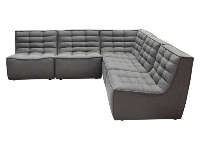 Marshall Grey 5pcCorner Modular Sectional - Ornate Home