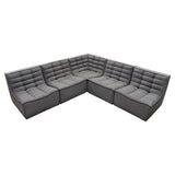 Marshall Grey 5pcCorner Modular Sectional - Ornate Home