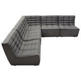 Marshall Grey 5pcCorner Modular Sectional - Ornate Home