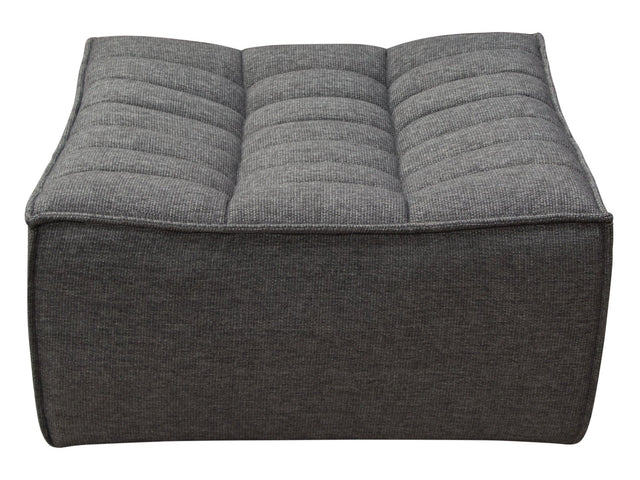 Marshall Grey Ottoman - Ornate Home