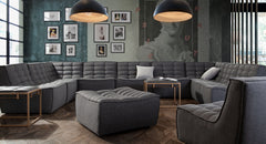 Marshall Grey Ottoman - Ornate Home