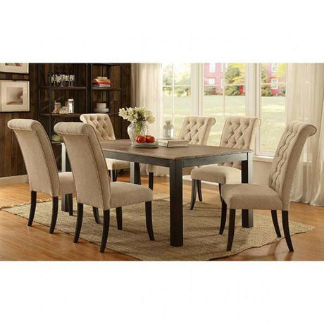 Marshall Rustic Oak Dining Room Set / 7pc - Ornate Home