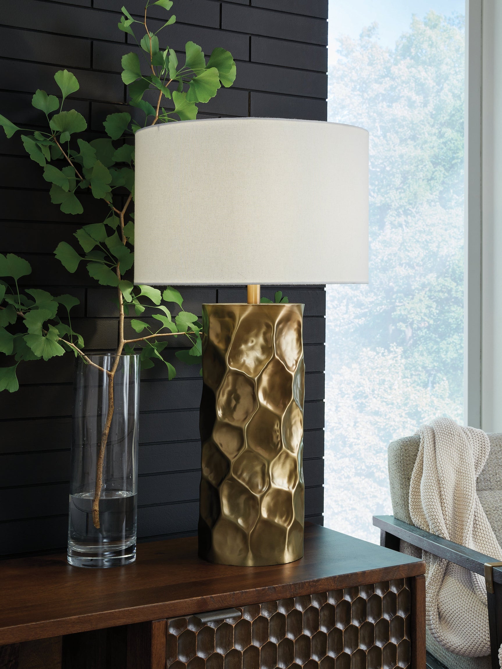 Marshawn Gold Finish Table Lamp (Online Special Price) - Ornate Home