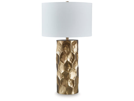 Marshawn Gold Finish Table Lamp - Ornate Home