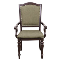 Marston Dark Cherry Arm Chair (Set of 2) - Ornate Home