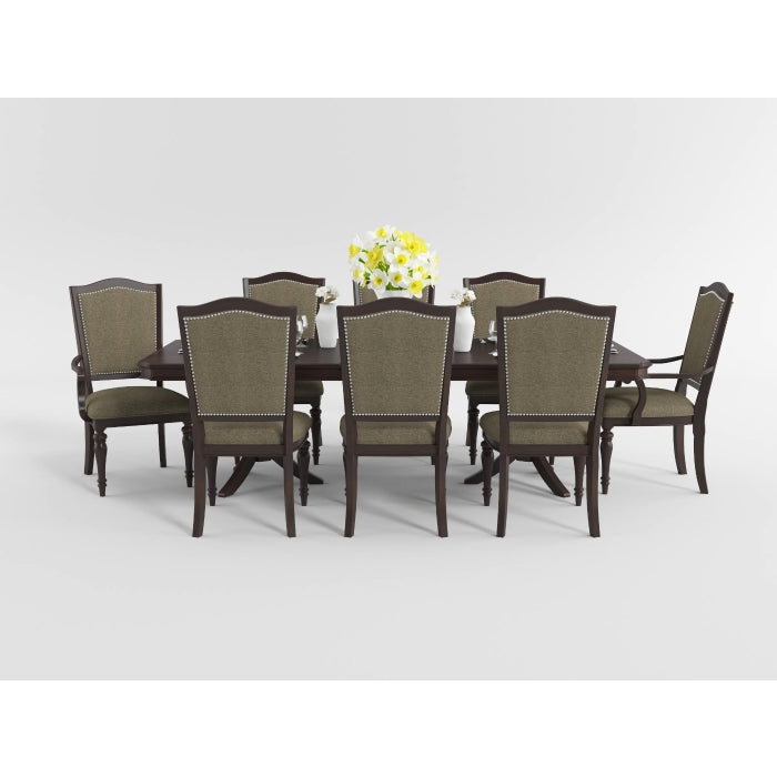 Marston Dark Cherry Arm Chair (Set of 2) - Ornate Home