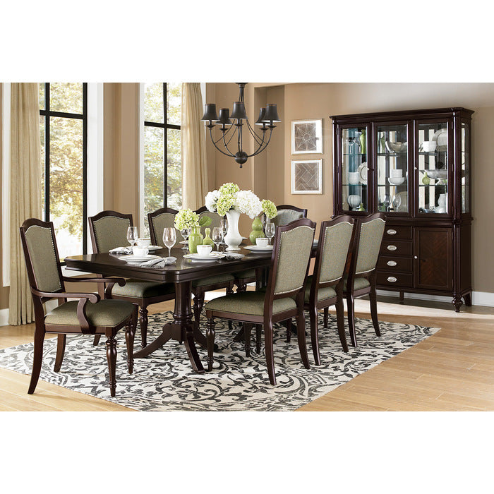 Marston Dark Cherry Arm Chair (Set of 2) - Ornate Home