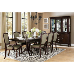 Marston Dark Cherry Arm Chair (Set of 2) - Ornate Home