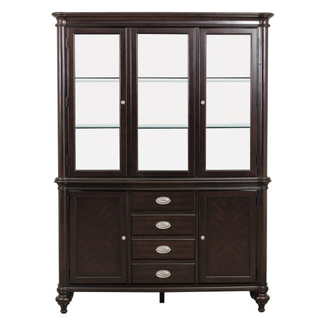 Marston Dark Cherry Buffet & Hutch - Ornate Home