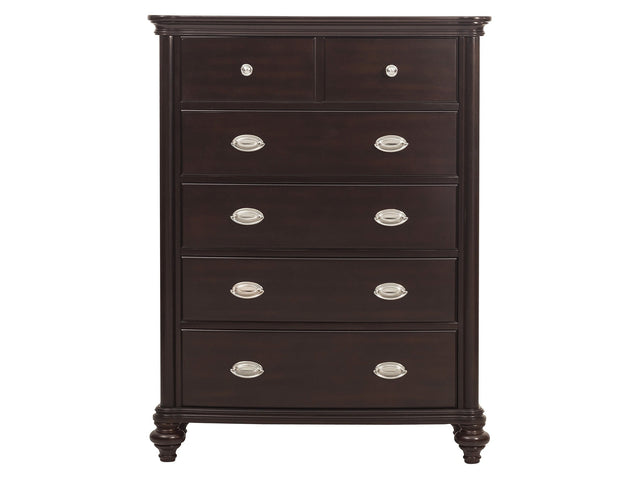 Marston Dark Cherry Chest - Ornate Home