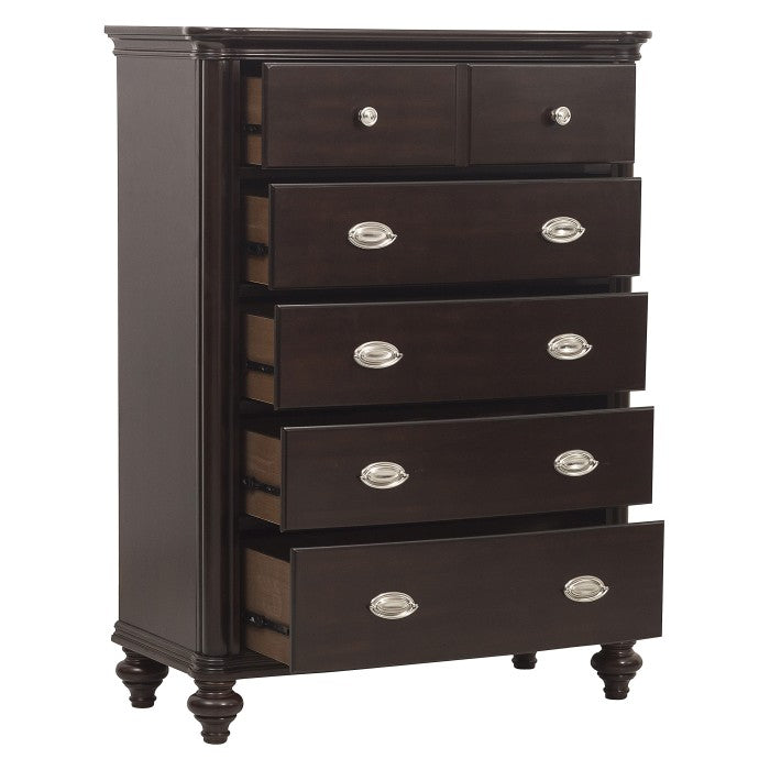Marston Dark Cherry Chest - Ornate Home
