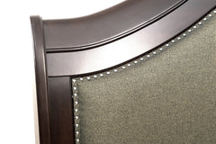Marston Dark Cherry Eastern King Sleigh Platform Bed - Ornate Home