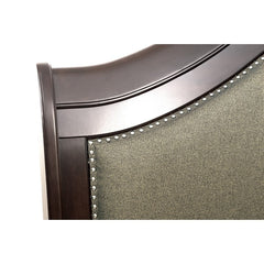 Marston Dark Cherry Eastern King Sleigh Platform Bed - Ornate Home