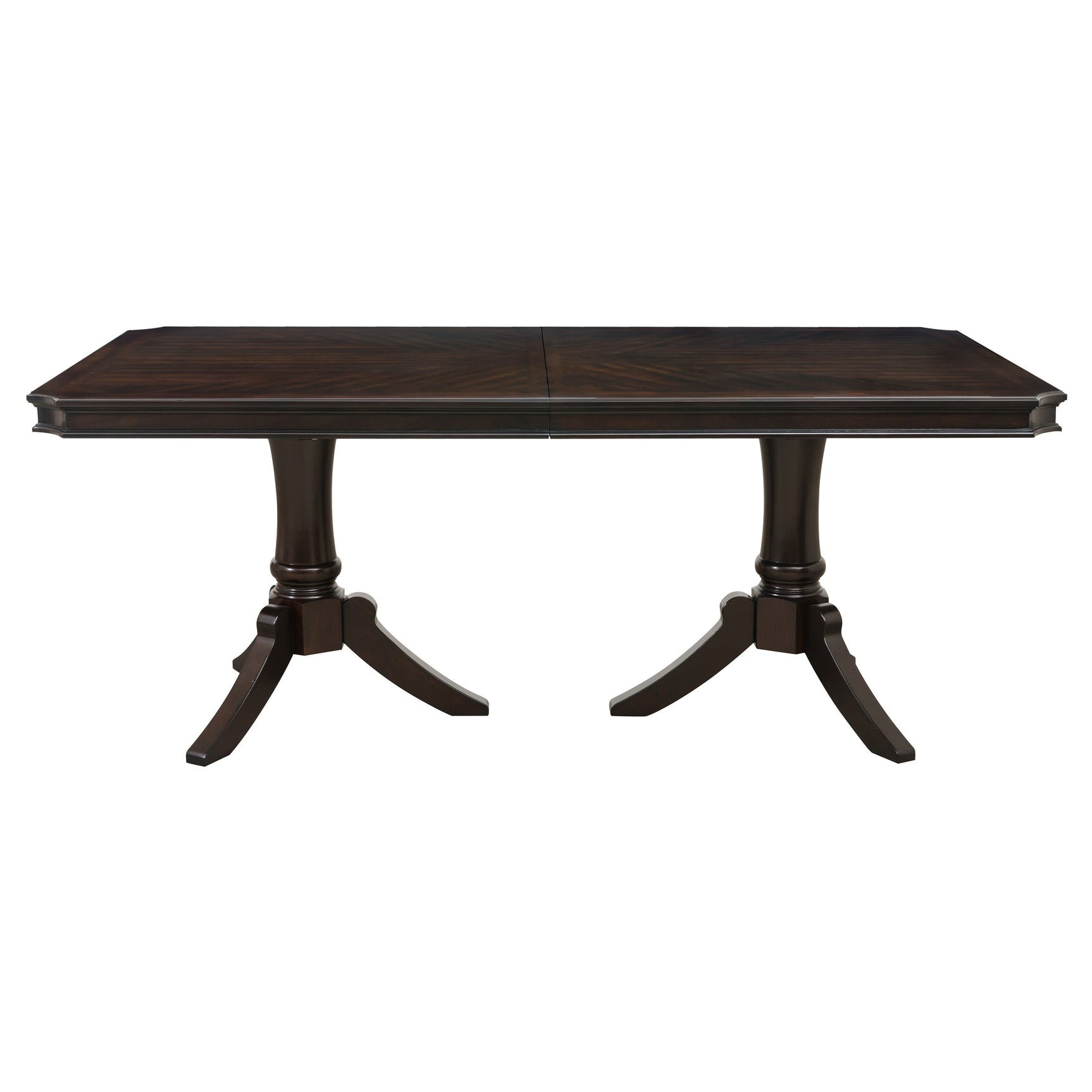 Marston Dark Cherry/Natural 5-Piece Dining Table Set - Ornate Home