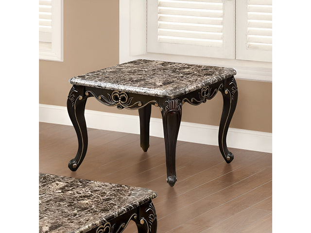 Marston Dark Walnut End Table - Ornate Home