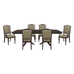 Marston Gray 7pc Dining Set - Ornate Home