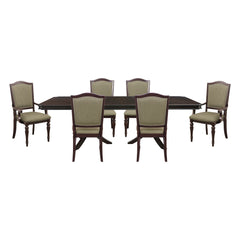 Marston Gray 7pc Dining Set - Ornate Home