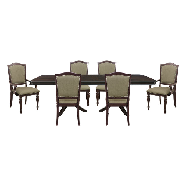 Marston Gray 7pc Dining Set - Ornate Home