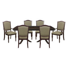 Marston Gray 7pc Dining Set - Ornate Home