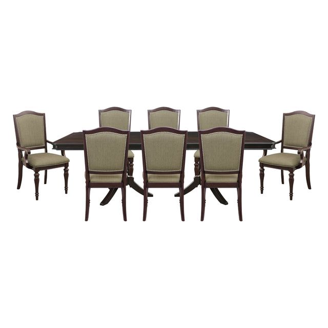 Marston Gray 9pc Dining Set - Ornate Home