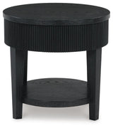 Marstream Black Coffee Table and End Table - Ornate Home