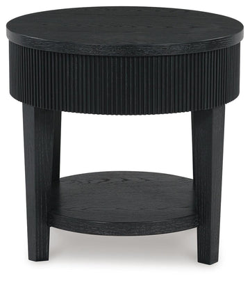 Marstream Black Coffee Table and End Table - Ornate Home