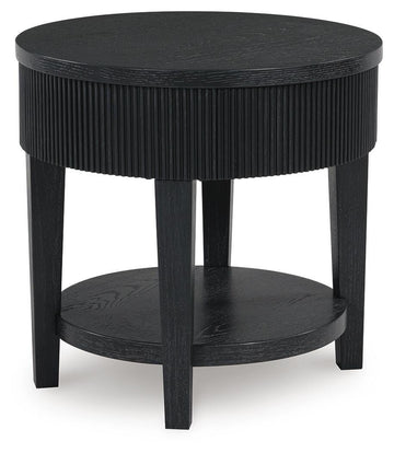 Marstream Black Coffee Table and End Table - Ornate Home