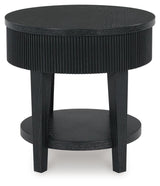 Marstream Black Coffee Table and End Table - Ornate Home