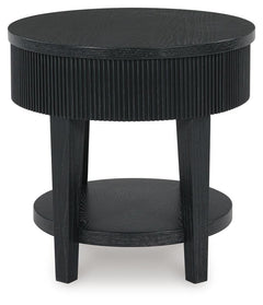 Marstream Black Coffee Table and End Table - Ornate Home