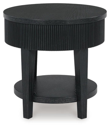 Marstream Black Coffee Table and End Table - Ornate Home