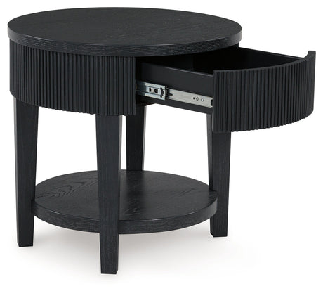 Marstream Black End Table - Ornate Home