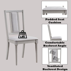 Marta Beige Linen & Natural Side Chair (Set of 2) - Ornate Home