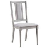 Marta Beige Linen & Natural Side Chair (Set of 2) - Ornate Home