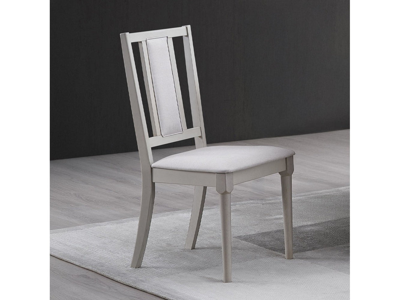 Marta Beige Linen & Natural Side Chair (Set of 2) - Ornate Home