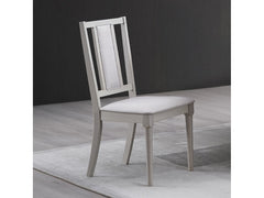Marta Beige Linen & Natural Side Chair (Set of 2) - Ornate Home