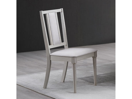 Marta Beige Linen & Natural Side Chair (Set of 2) - Ornate Home